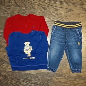 Ralph Lauren Infant 9 month Sweater and Jeans